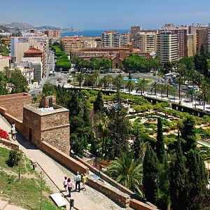 en park i Malaga